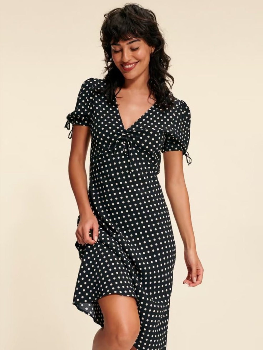 Rouje Ghita polka dot dress